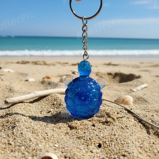 Blue Turtle Keyring charm
