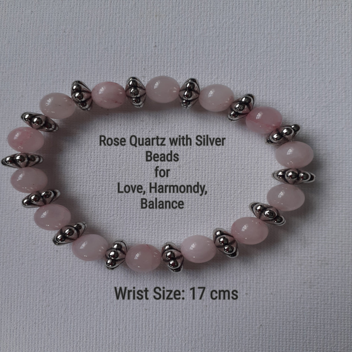 Rose Quartz Crystal Bracelet