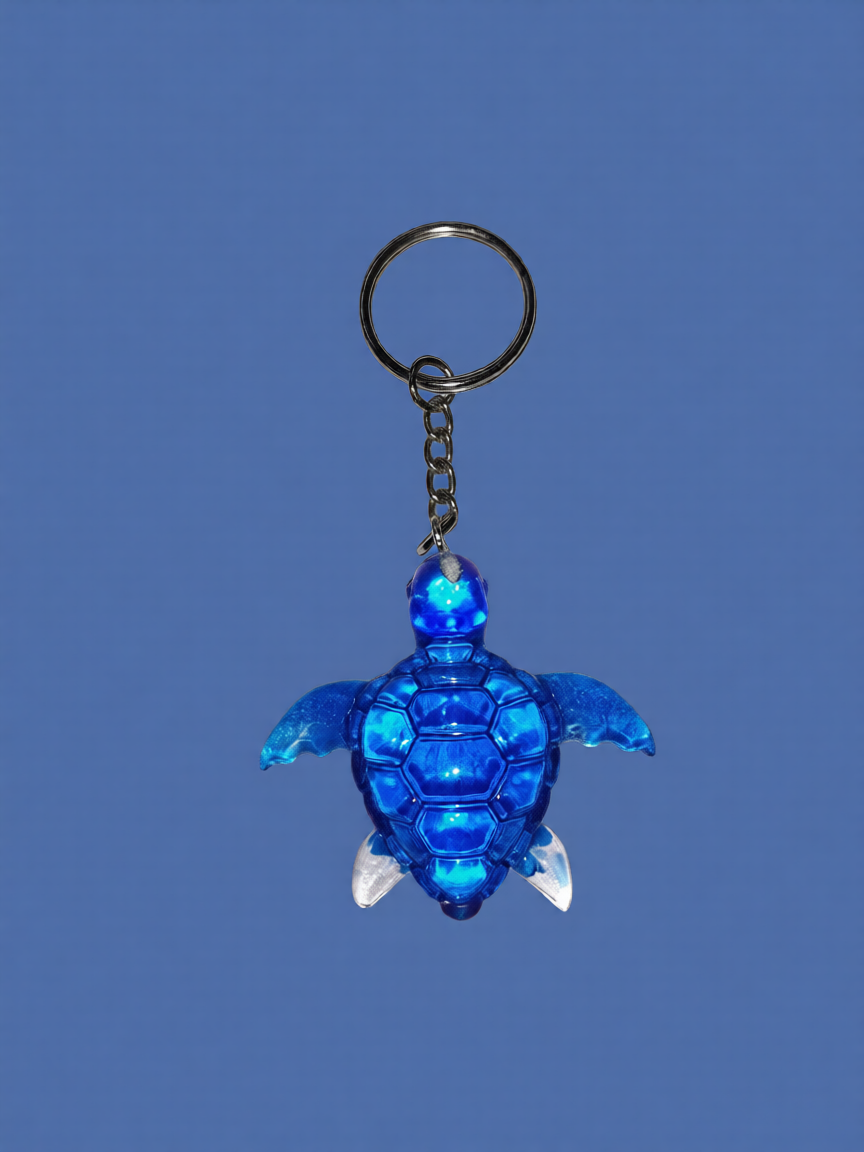 Blue Turtle Keyring charm