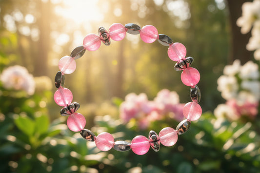 Cherry Quartz Crystal Bracelet