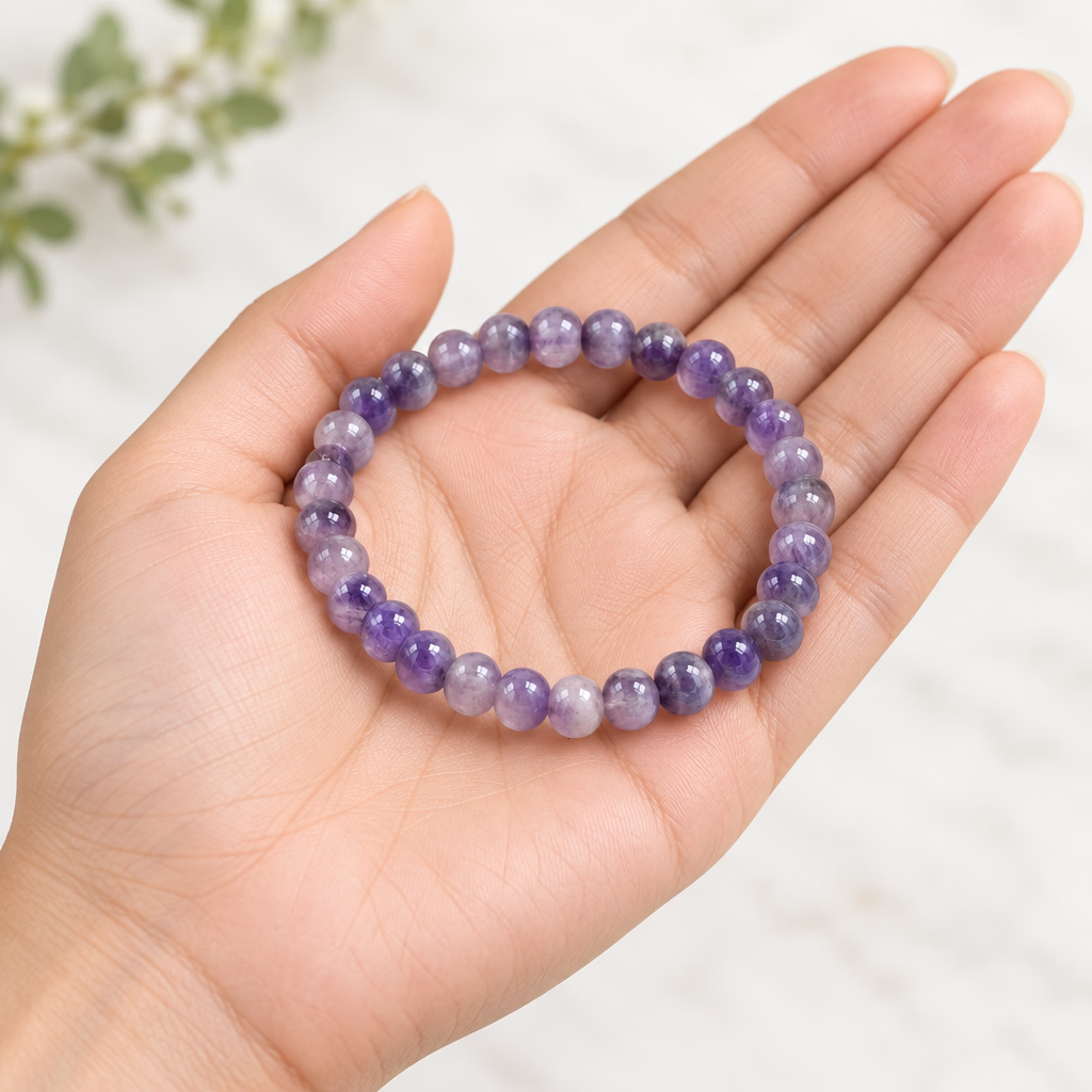 Amethyst - Calmness Gemstone Manifestation Bracelet