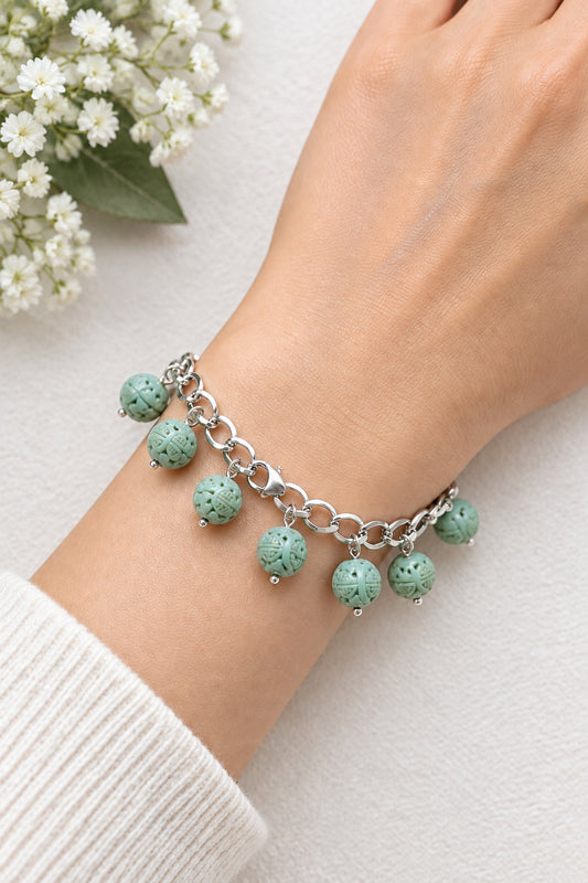 Chinese good luck beaded bracelet