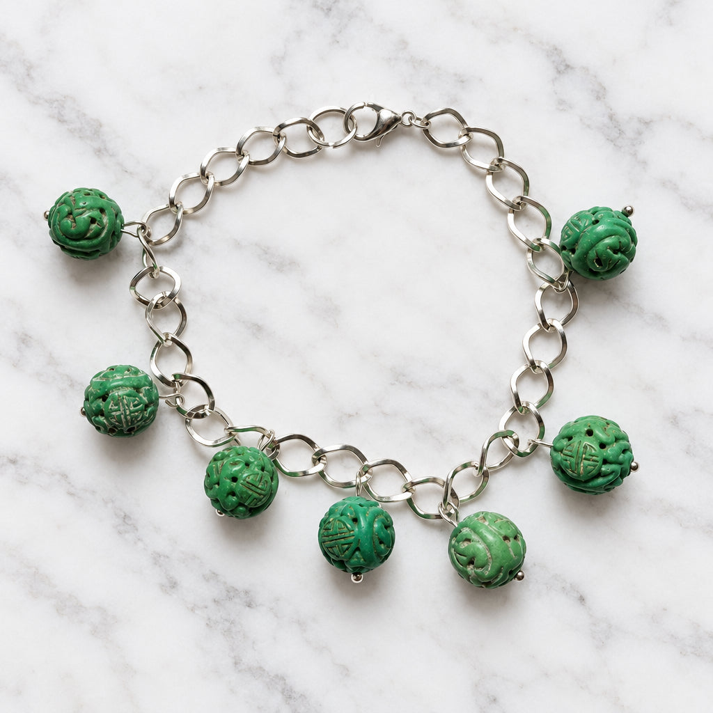 Chinese good luck beaded bracelet