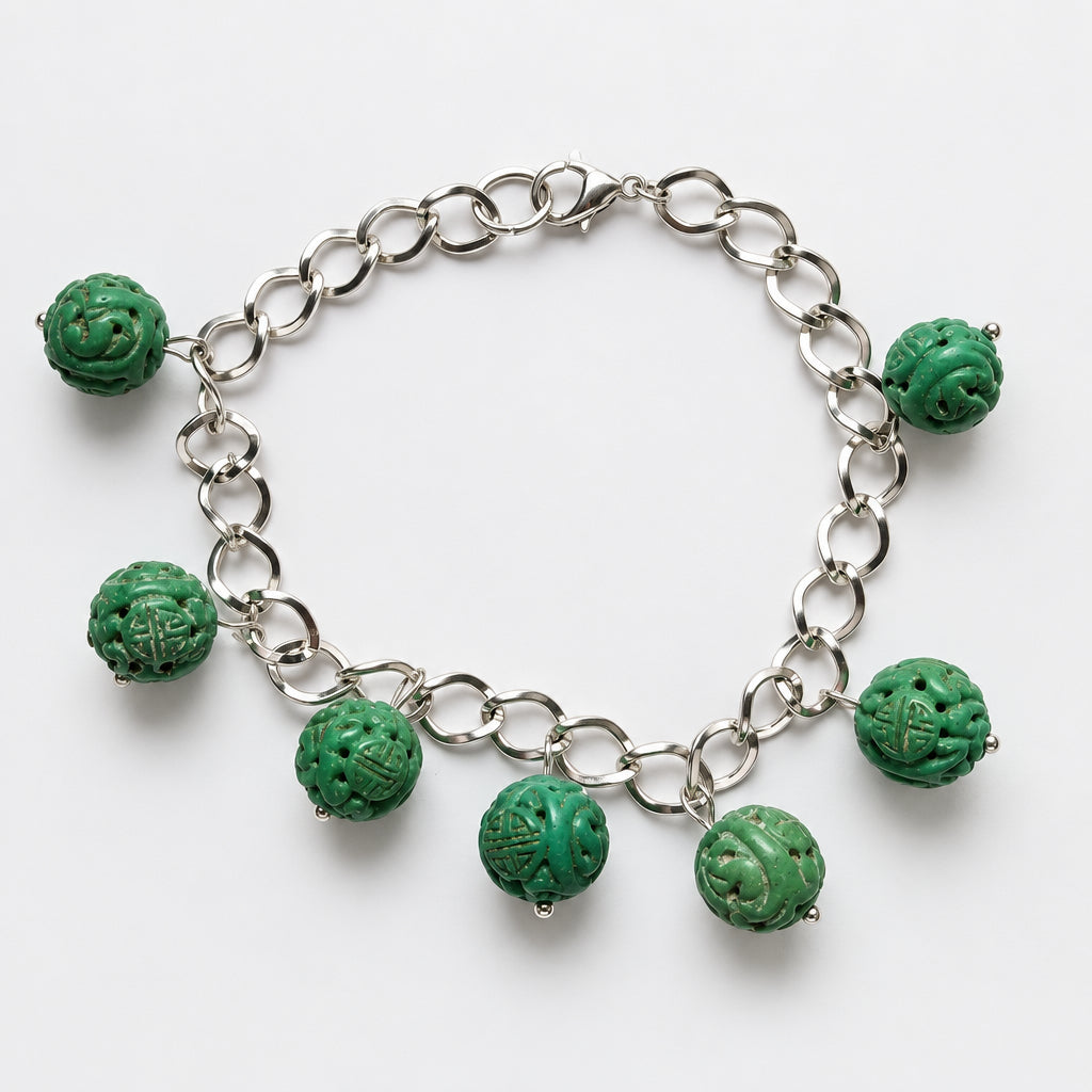 Chinese good luck beaded bracelet