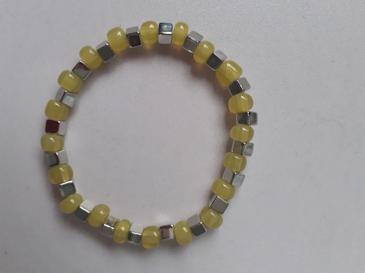 Green Lime Beaded Bracelet