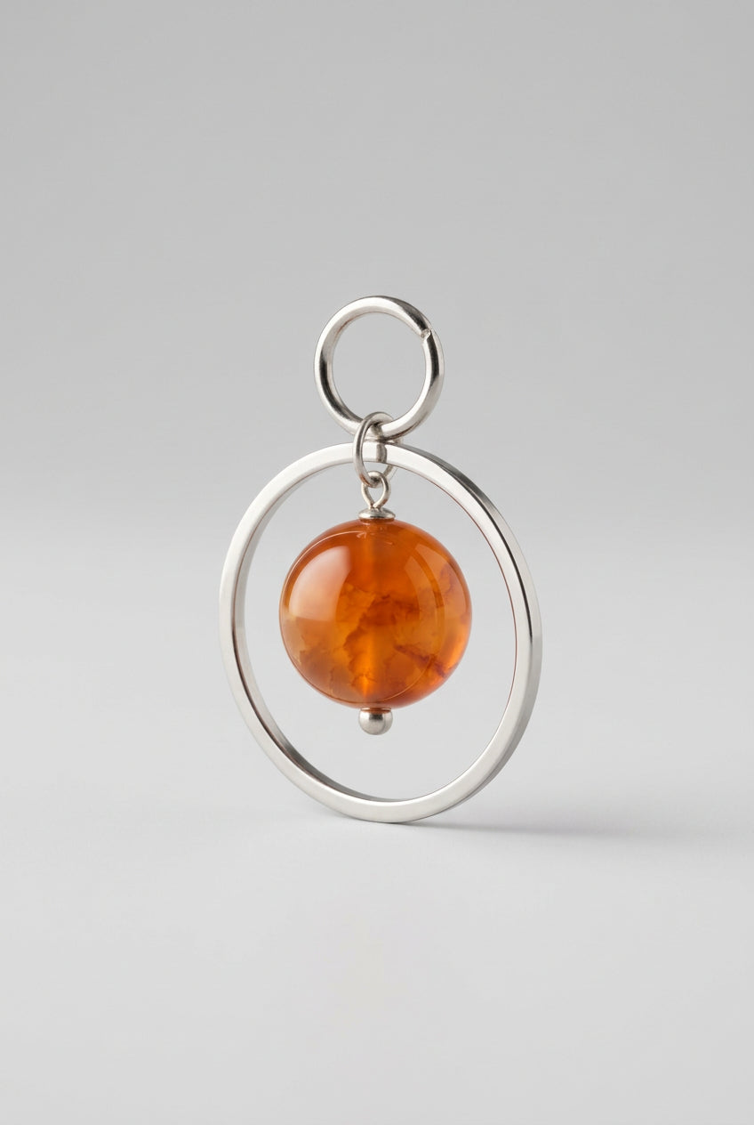 Small Carnelian pendant necklace