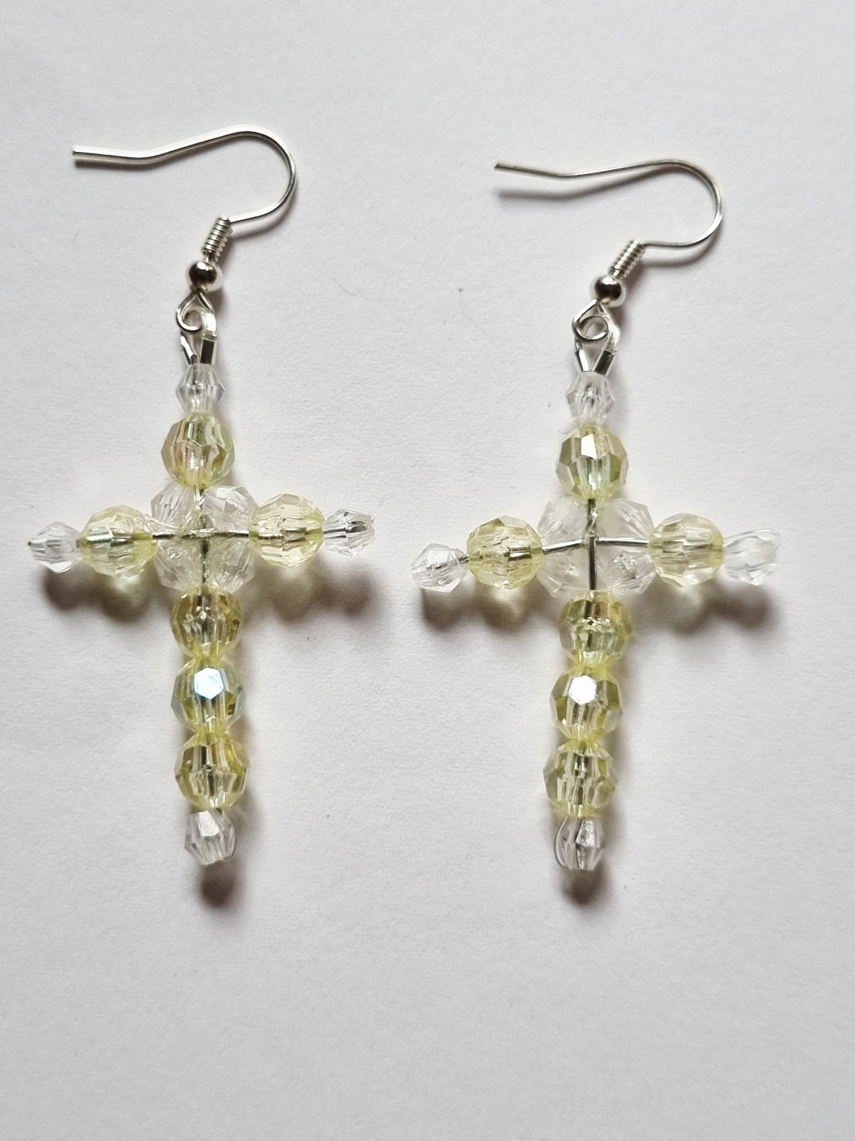 Beaded Cross Earrings