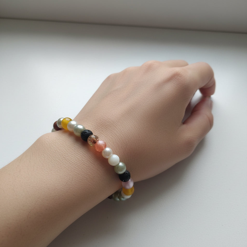 Mixed Crystal Stretch Bracelet