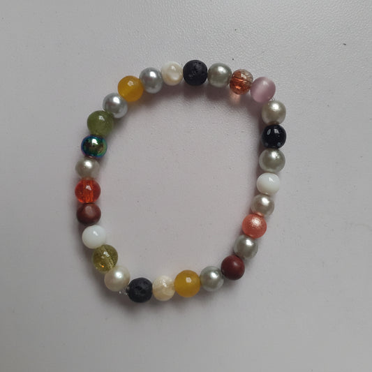Mixed Crystal Stretch Bracelet