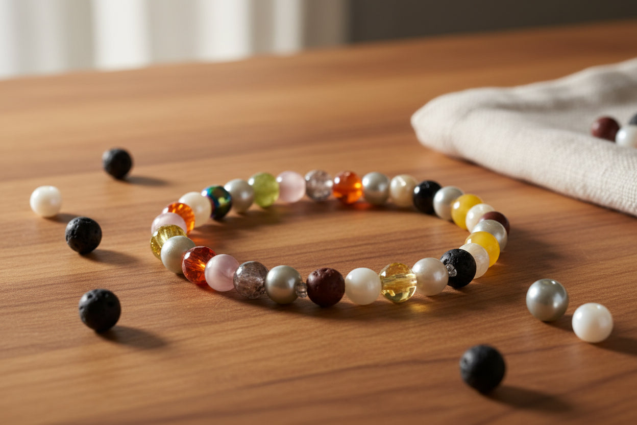 Mixed Crystal Stretch Bracelet