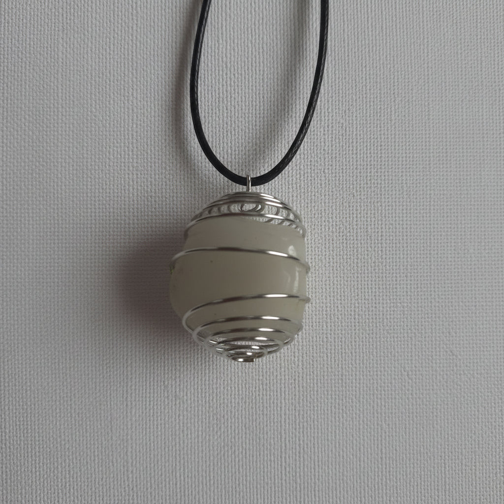 Crystal Stones in a Cage Pendant Necklaces