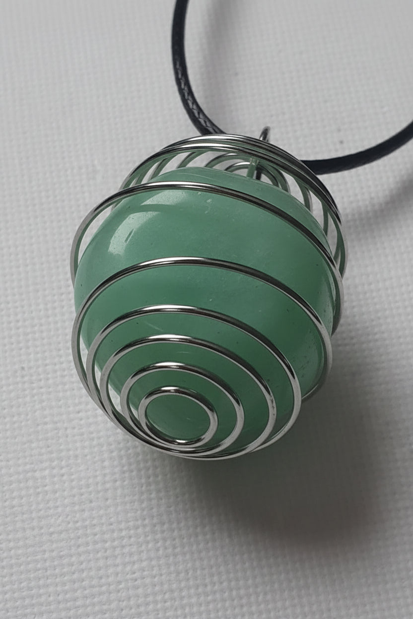 Crystal Cage Pendant Necklace