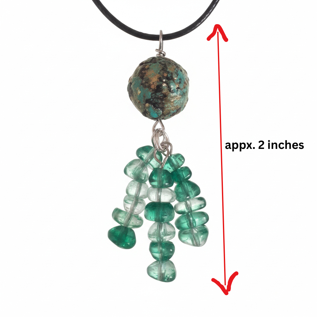 Green drop necklace