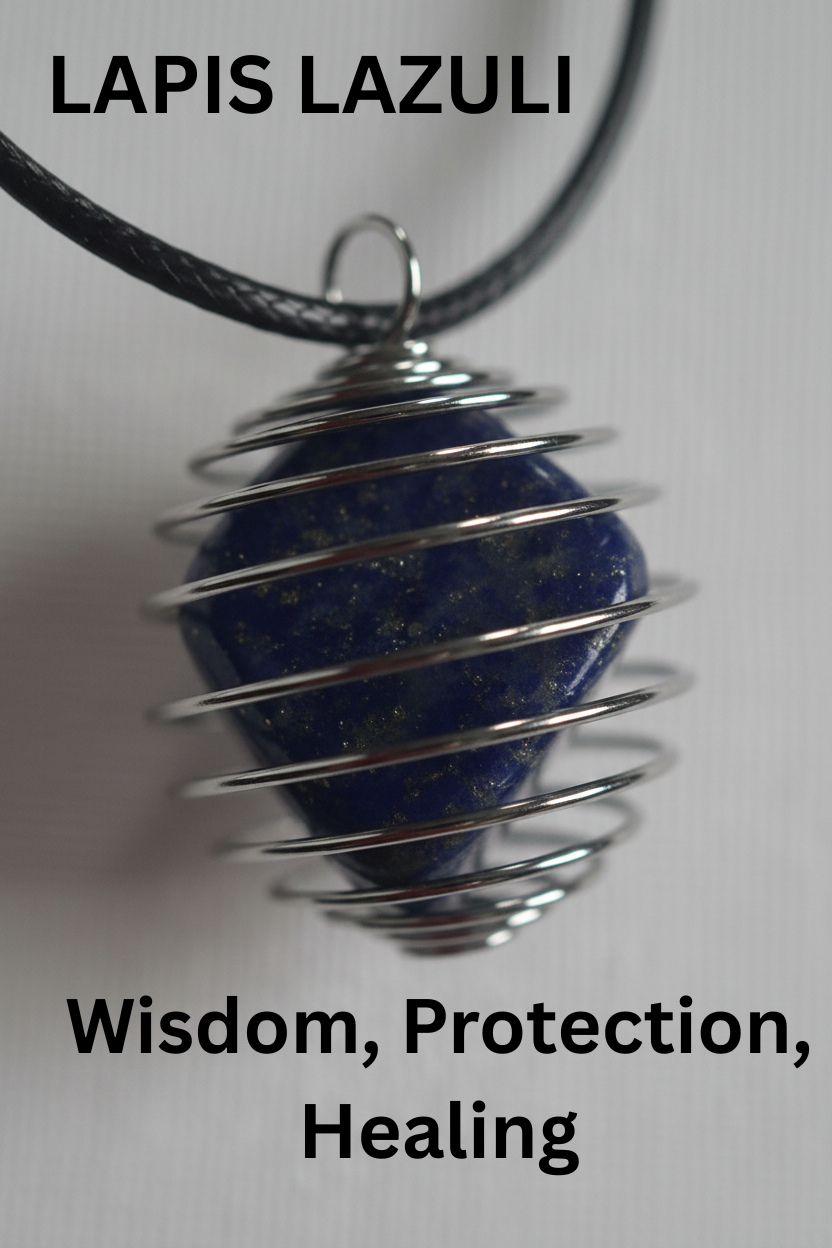 Crystal Stones in a Cage Pendant Necklaces