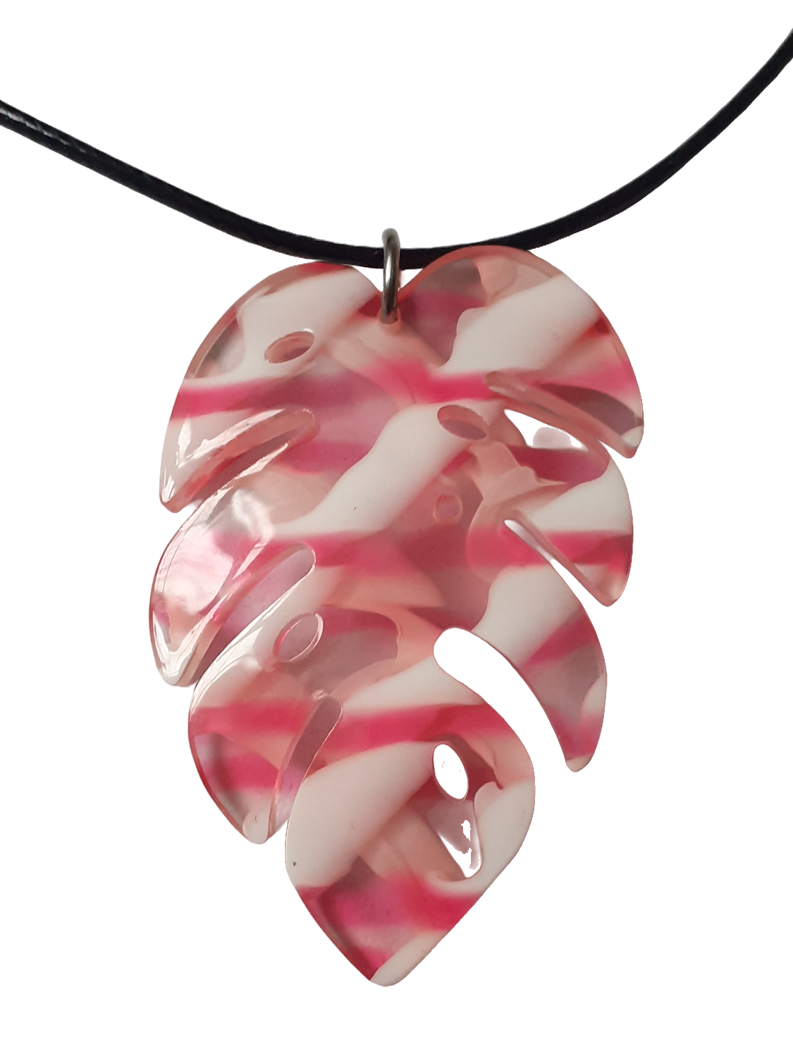 Monstera Leaf -inspired Pendant Necklace