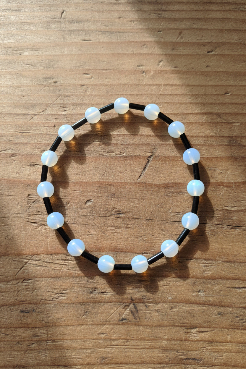 Opalite Crystal Beaded Bracelet