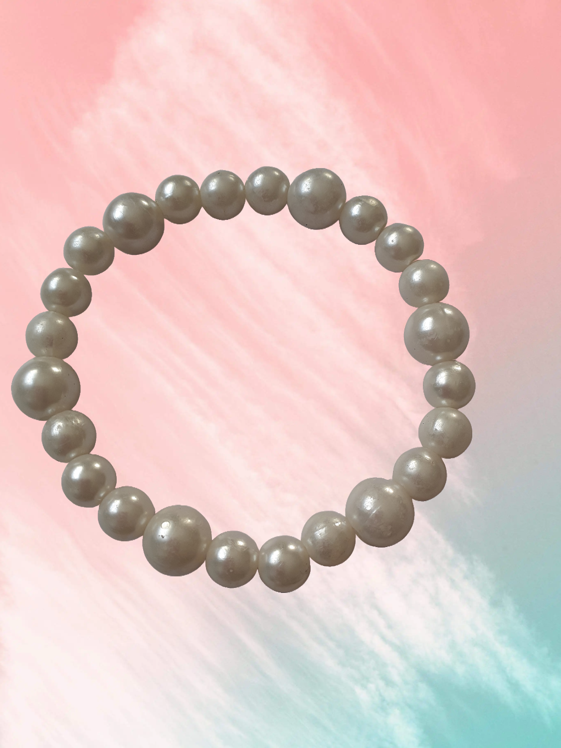 Pearl beaded bracelet