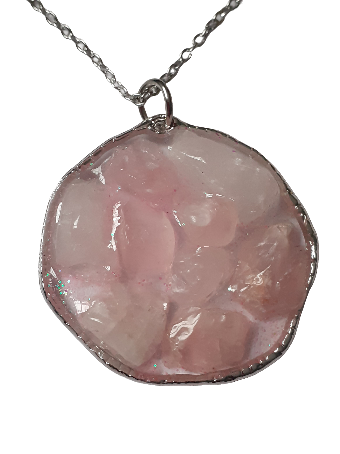 Rose Quartz Pendant Necklace
