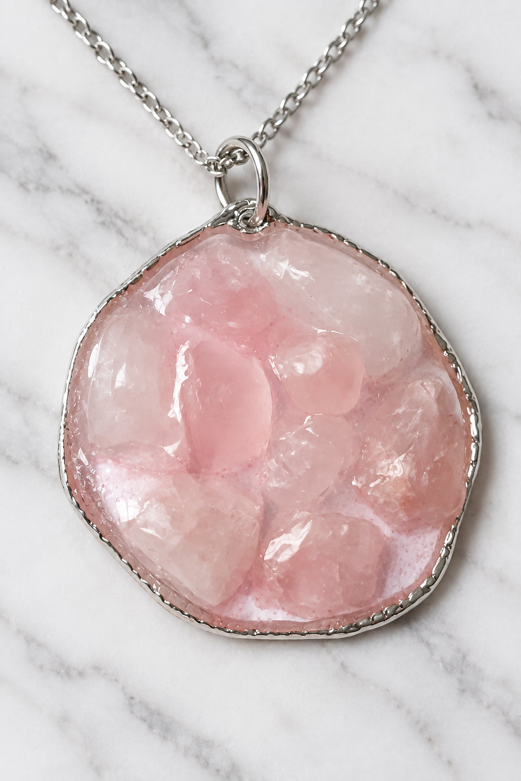 Rose Quartz Pendant Necklace