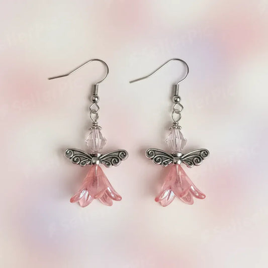Angel inspired colourful earrings