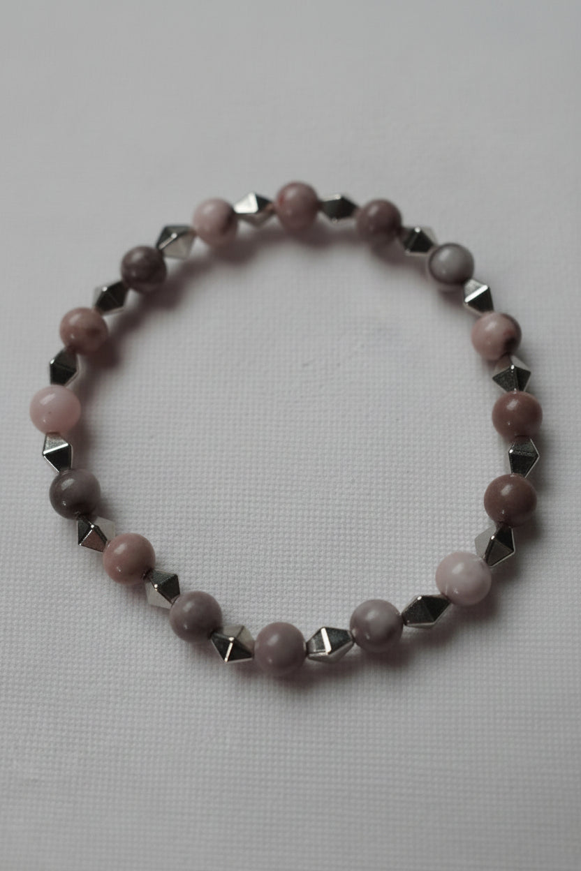 Zebra Jasper Crystal Bracelet