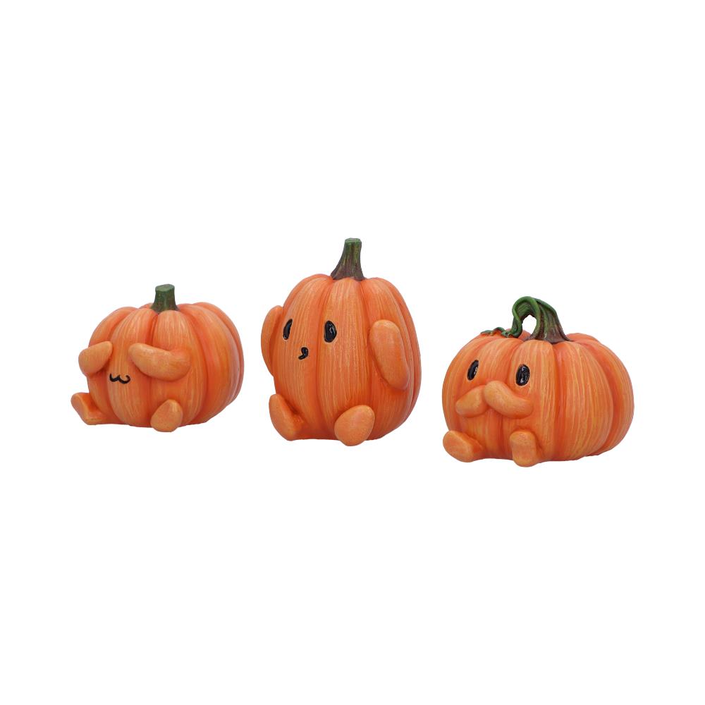 Three Wise Pumpkins, Collectible Figurines, spooky and seasonal, Halloween Decor