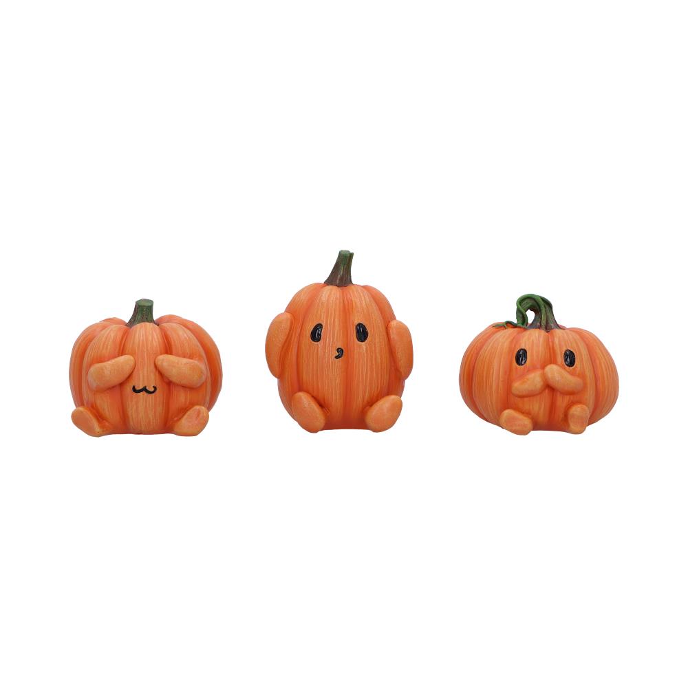 Three Wise Pumpkins, Collectible Figurines, spooky and seasonal, Halloween Decor
