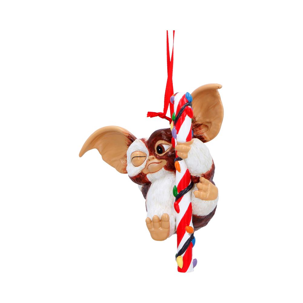 Gremlins Christmas Ornament, Hand-Painted Resin Candy Cane Fairy Light Cane