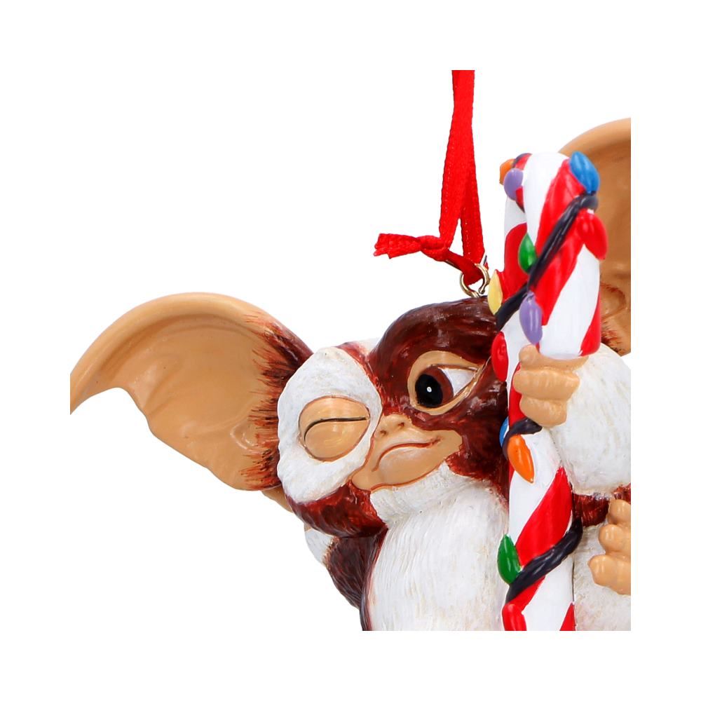 Gremlins Christmas Ornament, Hand-Painted Resin Candy Cane Fairy Light Cane