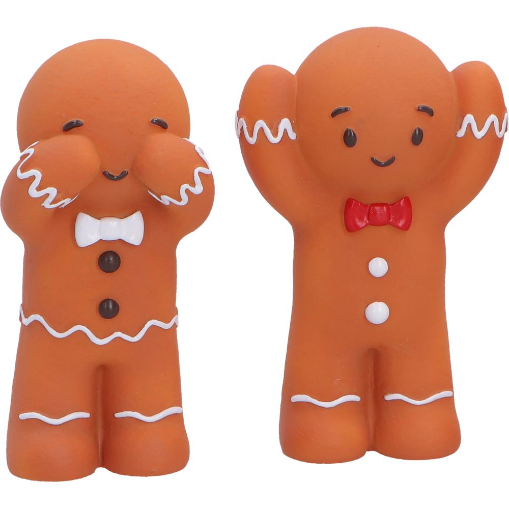 Three Wise Gingerbread figurine set, seasonal giftware, hand-painted collectables, whimsical festive ornaments
