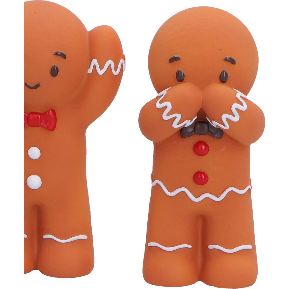 Three Wise Gingerbread figurine set, seasonal giftware, hand-painted collectables, whimsical festive ornaments