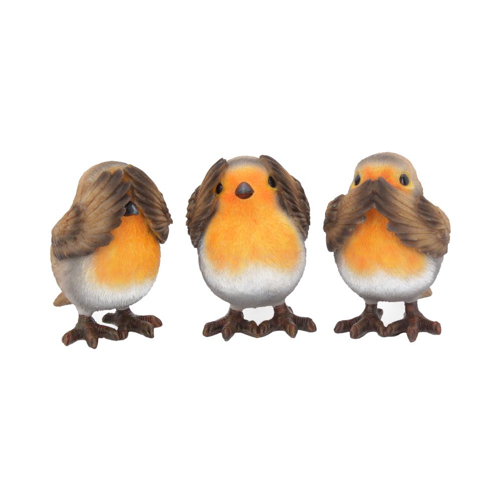 Three Wise Robins, hand-painted collectables, Christmas Robins, nativity festive keepsake