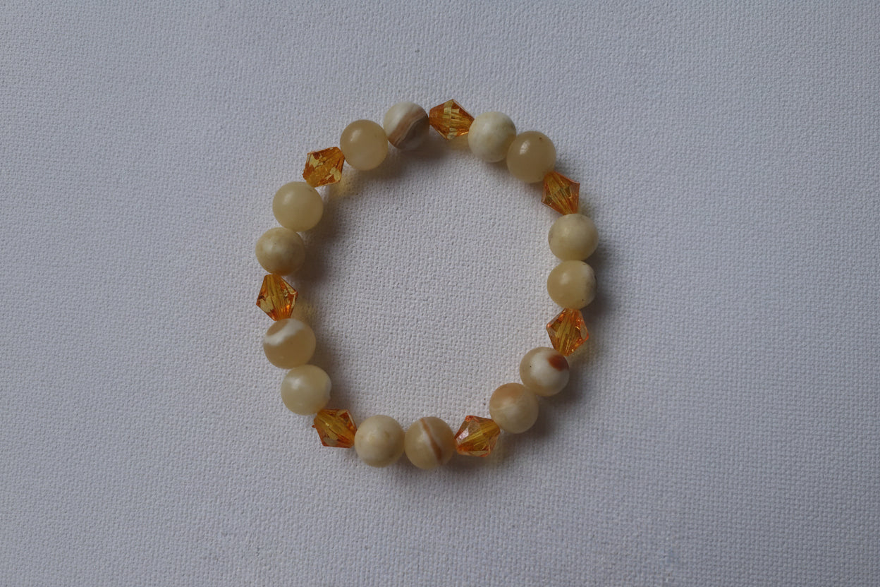 Yellow Jade Crystal Bracelets