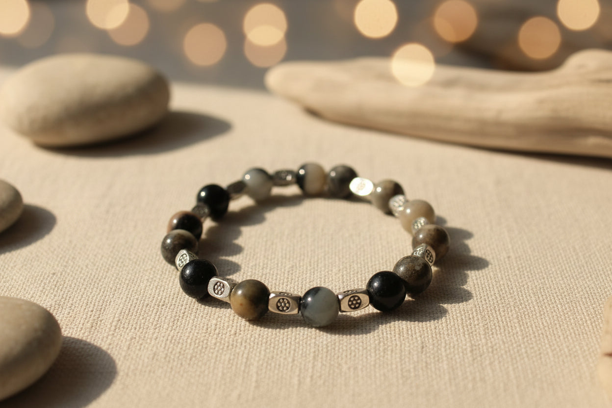 Flower Amazonite Crystal Bracelets