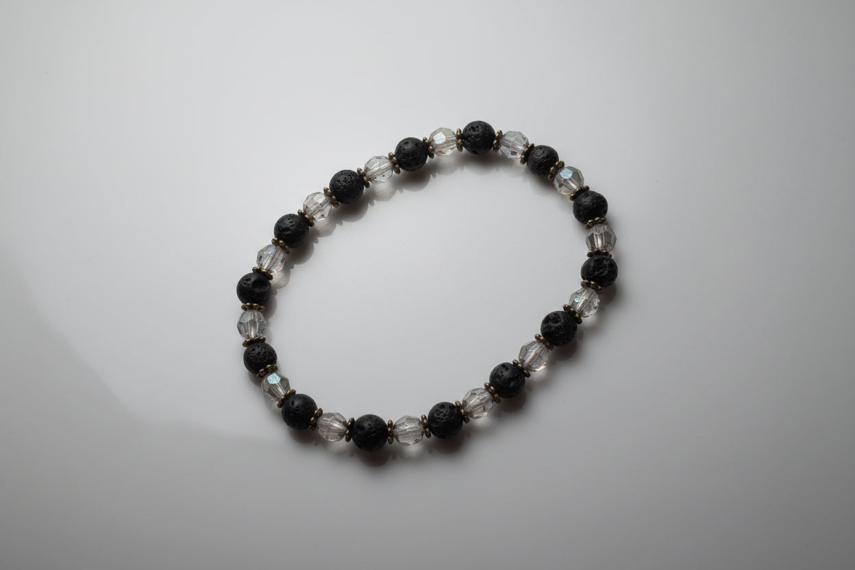 Lava Rock Crystal Bracelets