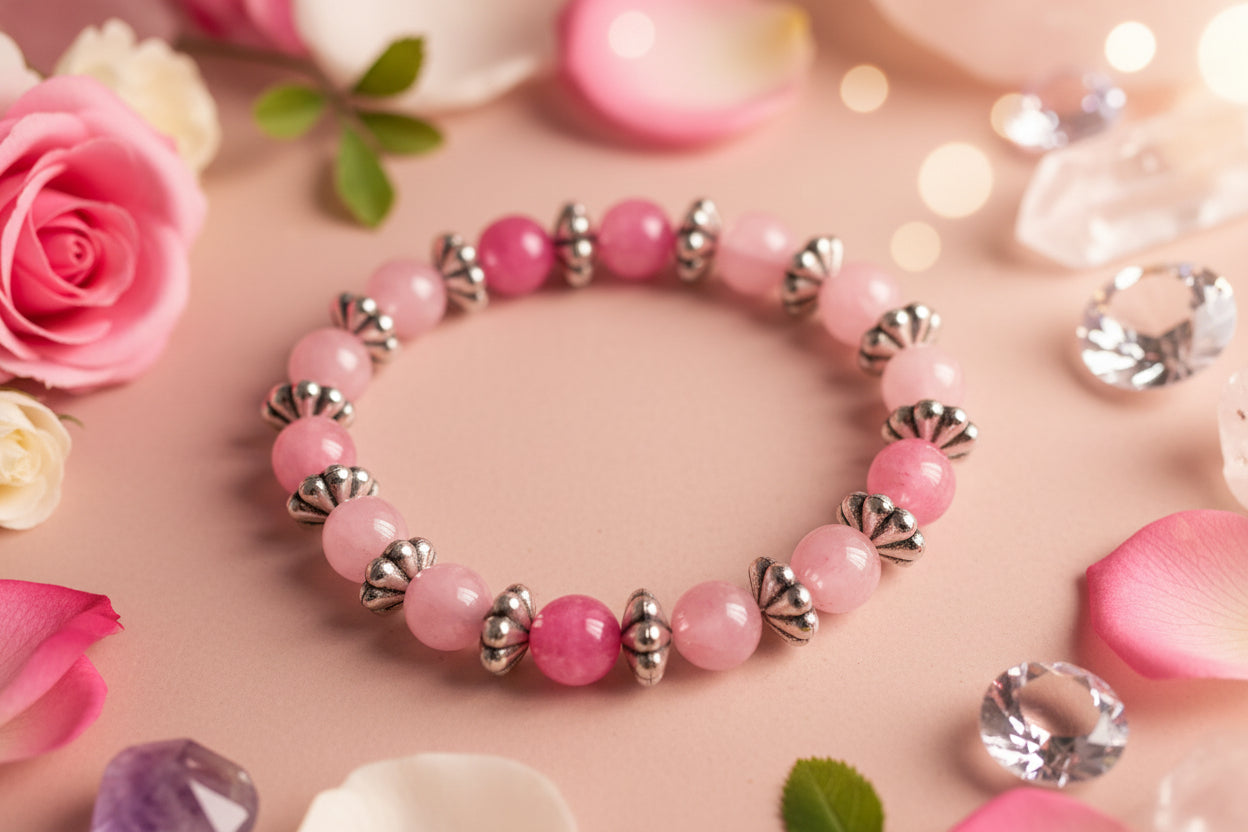 Rose Quartz Crystal Bracelets